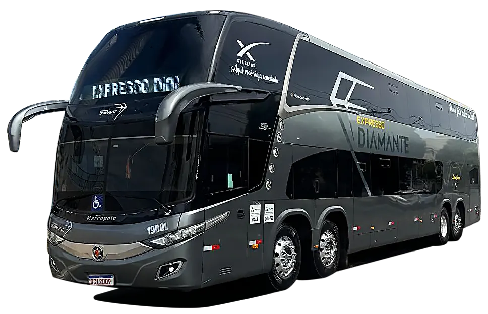 Ônibus da frota Viação Diamante
